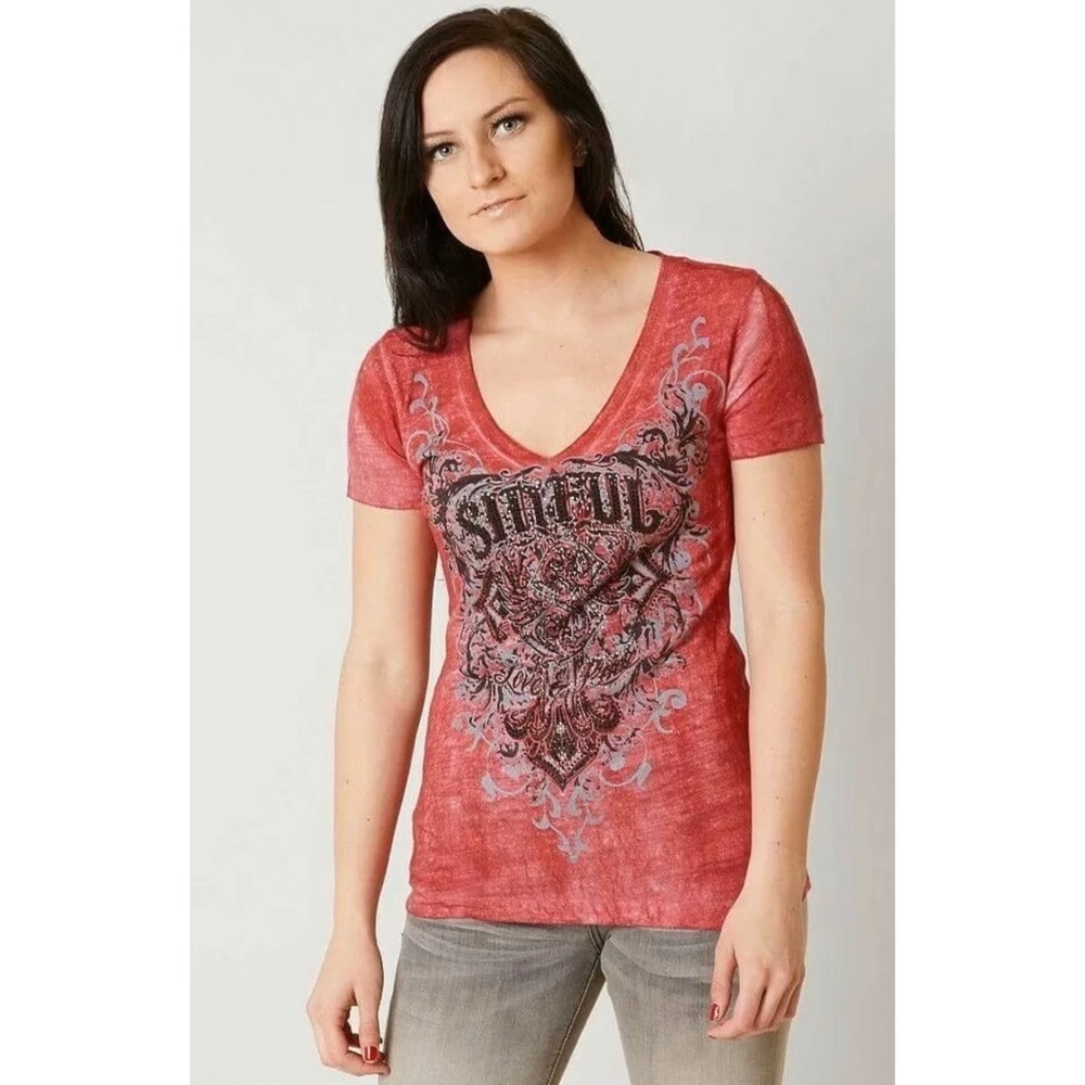 Sinful AFFLICTION Womens T-Shirt SOUL PROMISE
